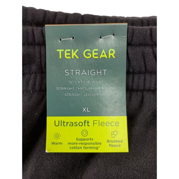 Tek Gear Men's Straight Stretch Pants Jogger Sz.XL Black W/Pockets - Picture 5 of 6